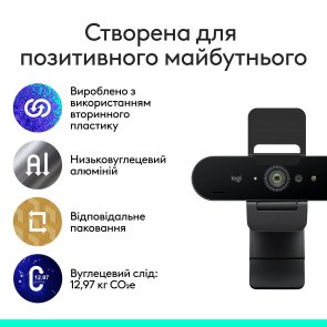 Web-камера Logitech Brio 4K Ultra HD Graphite (960-001718)