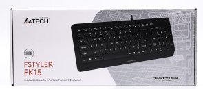 Клавіатура A4tech Fstyler FK15 Black (FK15 (Black))