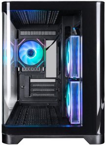 Корпус 1stPlayer UV6-BK-2FC7R-1FC7 Black with window