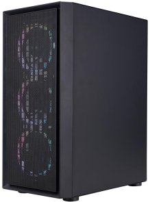 Корпус 1stPlayer Go6-BK-4FS7 Black with window