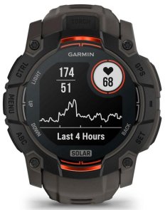 Смарт годинник Garmin Instinct 3 - 50 mm Solar Black with Charcoal Band (010-02935-00)