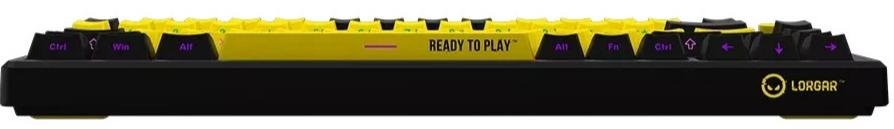 Клавіатура Lorgar KBP7075W Toxic Purple ENG WL/RT/USB Black/Yellow (LRG-KBP7075W-YL-US)