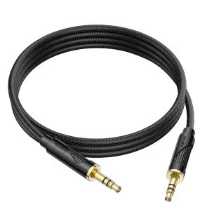 Фото: Кабель Hoco UPA30 Friend AUX Jack 3.5mm / Jack 3.5mm 1m Black (6942007625463) № 2 | KTC