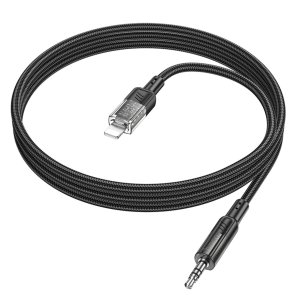 Перехідник Hoco UPA27 Spirit Lightning / Jack 3.5mm 1.2m Black (6942007612524)