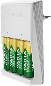 Фото: Зарядний пристрій Varta Plug Charger with 4xAA 2100mAh (57657101451) № 2 | KTC
