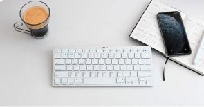 Клавіатура, Trust Basics UA Wireless, White