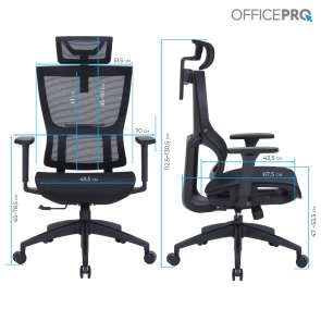 Крісло OfficePro Elegant OC660 Black (OC660-B-B-B)