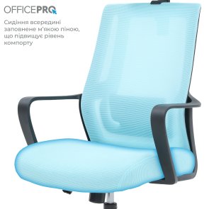 Крісло OfficePro Harmony OC310-B-BL-BL Black/Blue