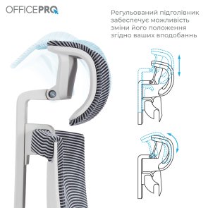 Крісло OfficePro Balance OC620 White/Dark Gray (OC620-W-DG-DG)