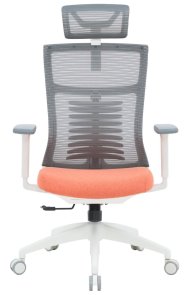 Крісло OfficePro Balance OC550-W-DG-OR White/Dark Gray/Orange