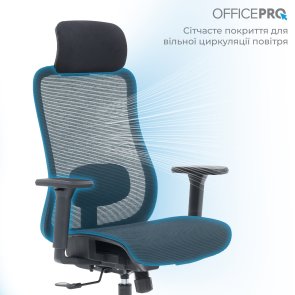 Крісло OfficePro Wave OC670 Black (OC670-B-B-B)