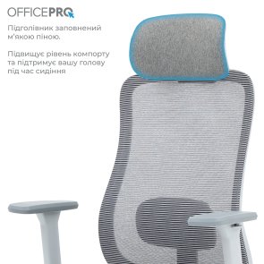 Крісло OfficePro Wave OC670 Gray (OC670-G-G-G)
