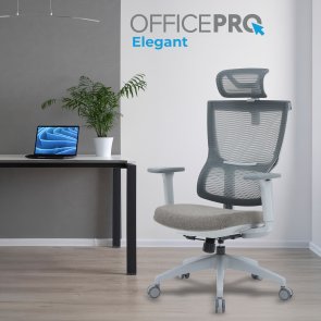 Крісло OfficePro Elegant OC600 Gray/Dark Gray (OC600-G-DG-DG)