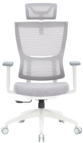 Крісло OfficePro Elegant OC600 White/Light Gray (OC600-W-LG-LG)