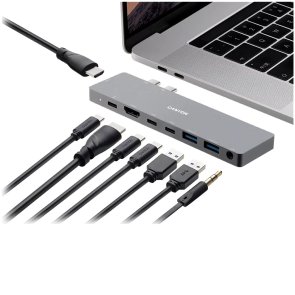 USB-хаб Canyon 8in1 DS-8 Dark Gray (CNS-TDS08DG)
