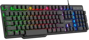 Фото: Клавіатура GamePro GK380 RGB USB Black № 2 | KTC