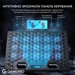 Підставка для ноутбука GamePro CP1140 Black