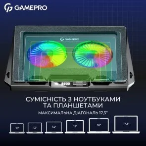 Фото: Підставка для ноутбука GamePro CP910 Black № 7 | KTC