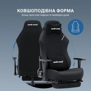 Фото: Крісло Anda Seat Luna Pro Size L Black Fabric (AD18T-44-B-F) № 23 | KTC