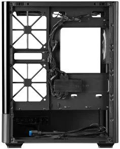 Фото: Корпус ProLogix Lumi GM-01AB Glass Black with window № 9 | KTC