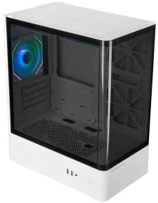 Фото: Корпус ProLogix Lumi GM-01AW Glass White with window № 2 | KTC