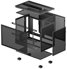 Корпус Deepcool CH160 Mesh Black (R-CH160-BKNMI0-G-1)