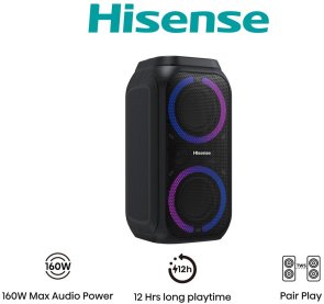 Акустика для вечірок Hisense Party Rocket 160 Black (20013565)