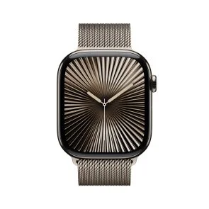 Фото: Смарт годинник Apple Watch Series 10 GPS Cellular - 42mm Natural Titanium Case with Natural Milanese Loop (MWXF3) № 2 | KTC