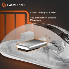 Миша GamePro Genesis Winner WL/BT/USB White (GM079W)