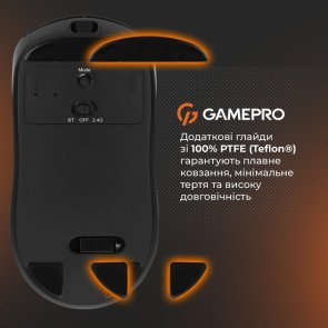 Миша GamePro Genesis Winner WL/BT/USB Black (GM079B)
