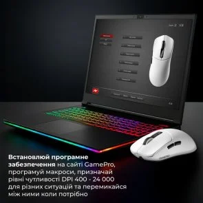 Фото: Миша GamePro Genesis Ranker WL/BT/USB White (GM012W) № 10 | KTC