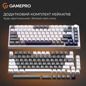 Фото: Клавіатура GamePro Genesis Warden MK160P Outemu Red Switches White/Grey № 13 | KTC