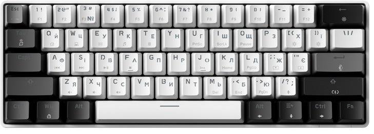 Клавіатура GamePro Genesis Infinity MK130BW Outemu Red Switches ENG/UKR White
