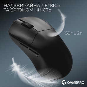Миша GamePro Genesis Asgard Surt WL/BT/USB Black (GM017B)