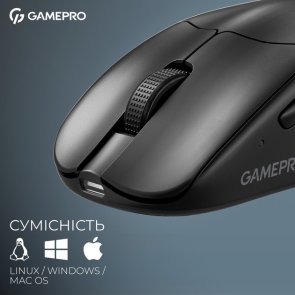 Миша GamePro Genesis Asgard Surt WL/BT/USB Black (GM017B)