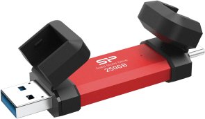 Зовнішній SSD-накопичувач Silicon Power DS72 250GB Red (SP250GBUC3S72VPR)