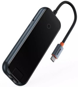 USB-хаб Baseus AcmeJoy 5 Port Dark Gray (WKJZ010113)