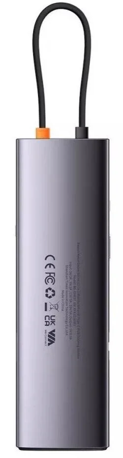 Фото: USB-хаб Baseus Metal Gleam Series 12in1 Gray (WKWG020213) № 2 | KTC