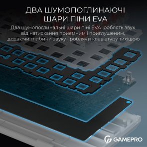 Клавіатура GamePro Asgard Valhalla MK160B Pro RGB WL/BT/USB Black