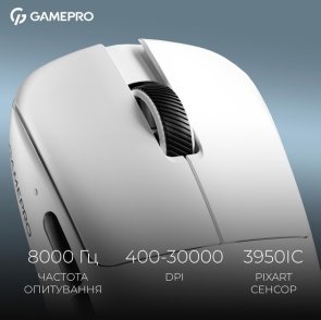 Миша GamePro Genesis Asgard Odin 8K WL/USB White (GM035W)