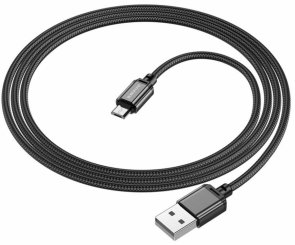 Кабель BOROFONE BX87 Sharp 2.4A AM / MicroB 1m Black (6974443389029)