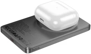 Фото: Батарея універсальна Hoco Q26A Joy 5000mah Wireless Magnetic 20W Metal Gray (6942007624039) № 3 | KTC