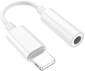 Перехідник BOROFONE BV21 Genuine Lightning M / Jack 3.5mm F White (6941991111143)