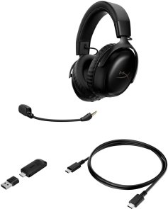 Гарнітура накладна HyperX Cloud III S Wireless, Black ( Gaming )