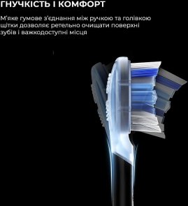 Електрична зубна щітка Oclean X Pro 20 S Duo Set White/Black (6970810556919)