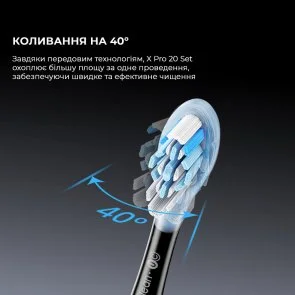 Фото: Електрична зубна щітка Oclean X Pro 20 Set Electric Toothbrush Black (6970810556964) № 8 | KTC