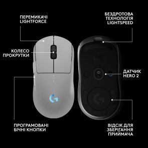 Миша Logitech G Pro 2 Lightspeed White (910-007302)