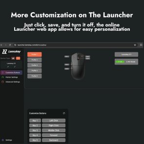 Миша Lemokey G1 8K WL/BT/USB Black (G1-A1)