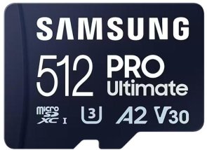 FLASH пам'ять Samsung Pro Ultimate UHS-I U3 A2 V30 Micro SDXC 512GB with USB adapter (MB-MY512SB/WW)