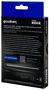 Фото: Зовнішній SSD-накопичувач GOODRAM Move Ridge 2TB Black (SSDR-GMRE-02T-K0) № 3 | KTC